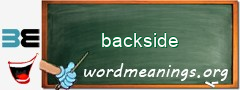 WordMeaning blackboard for backside